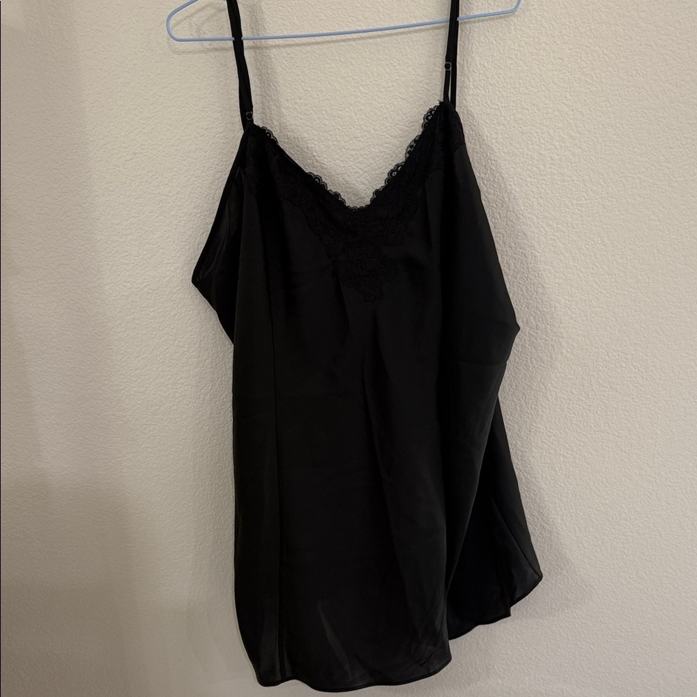Cacique Black Sensual Chemise Nightie size 26/28 EUC